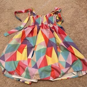 Toddler Girl Dress. Multi colored party dress